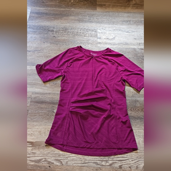 Athleta Tops - Women's Athleta Pacifica Magenta Short Sleeve Top Sz M
